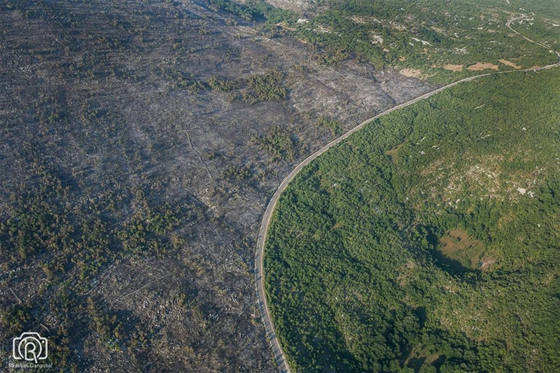 Fotografije iz zraka: Pogledajte pustoš koju je ostavila vatrena stihija u Ljubinju