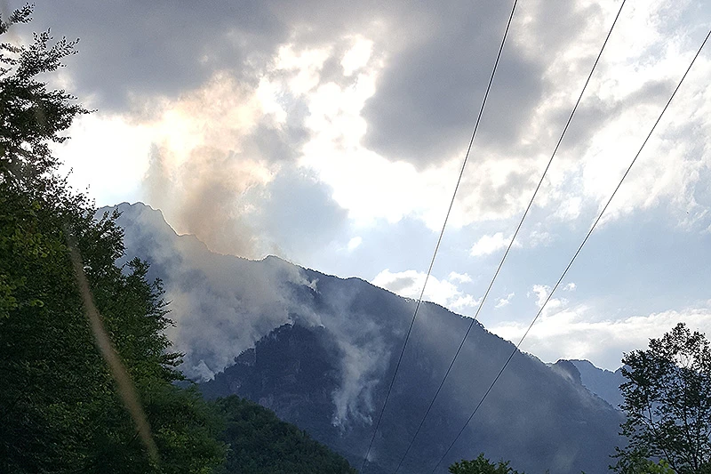 Požar na Čvrsnici se penje prema Risovcu