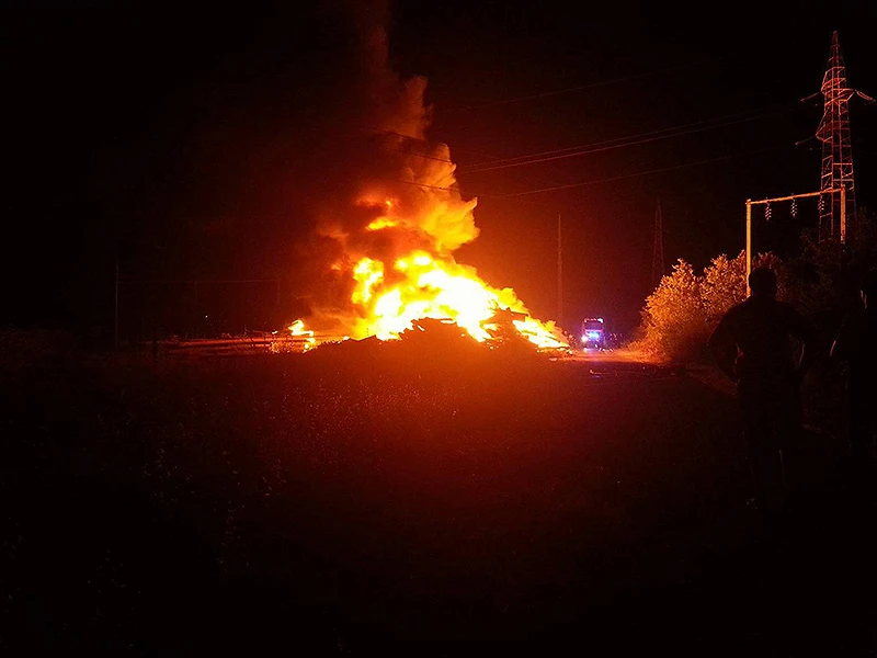 U Raštanima gorjeli željeznički pragovi