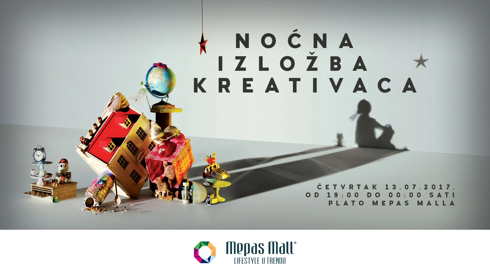 Noćna izložba kreativaca na platou Mepas Malla
