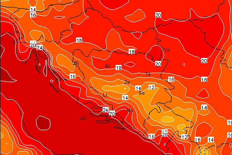 Upaljen meteoalarm: Očekuje nas 'crven' početak tjedna