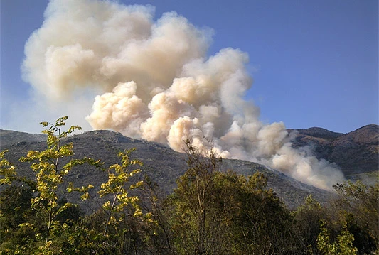 Požar iz Hrvatske proširio se na Neum: Vatra prijeti selu Drijen