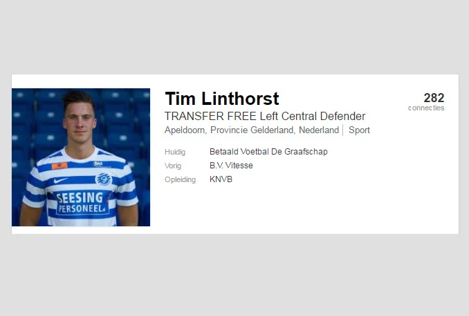 Nogometaš na LinkedInu traži klub