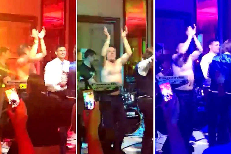 VIDEO | Polugoli Mamić s Lovrenom otpjevao hit "Ne može nam ni'ko ništa" 