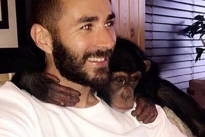 Benzema odmor provodi sa simpatičnim majmunčićem