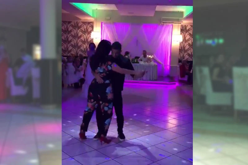 VIDEO | Široki Brijeg: Wagner sa suprugom Lilian ''razvalio'' plesni podij