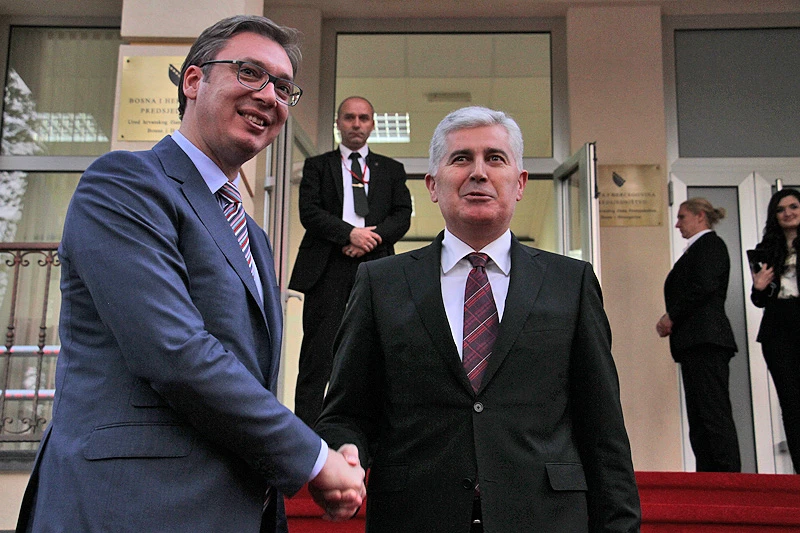 Vučić i Čović se sastali u Kranju: Srbija će ulagati novac u Mostar i BiH