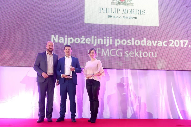 Kompanija Philip Morris BiH najpoželjniji poslodavac 2017 u FMCG sektoru