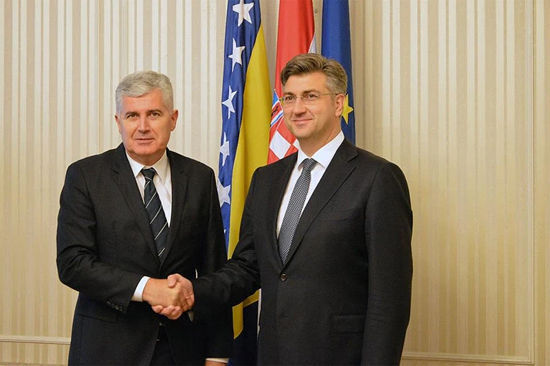Čović se susreo s Plenkovićem