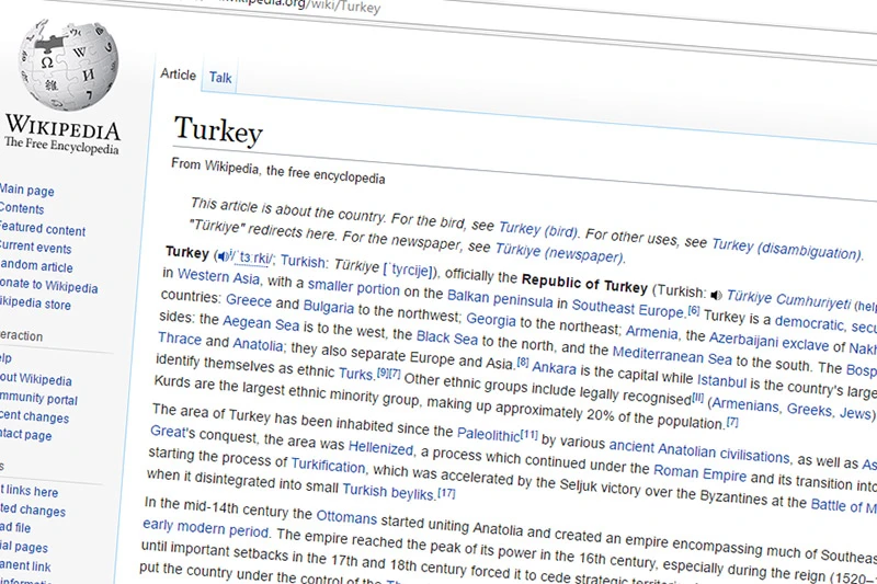 Turska traži da Wikipedia plaća porez