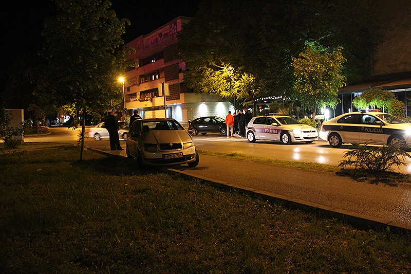 Sudar u središtu Mostara