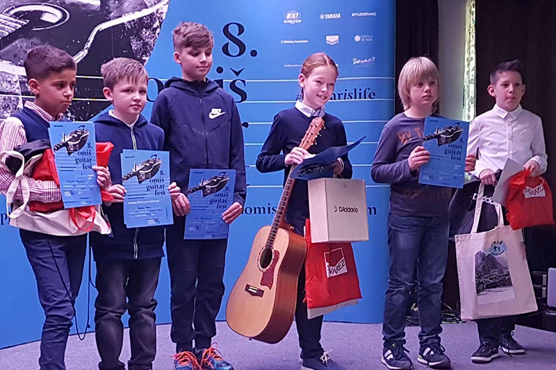 Marin, Stela i Petar pobjednici 8. ''Omiš Guitar Festa''