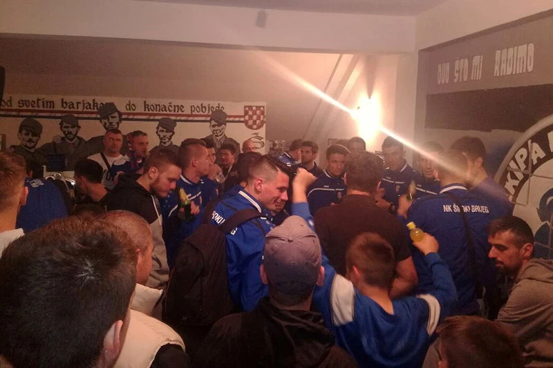 Pogledajte kako su nogometaši Širokog proslavili pobjedu