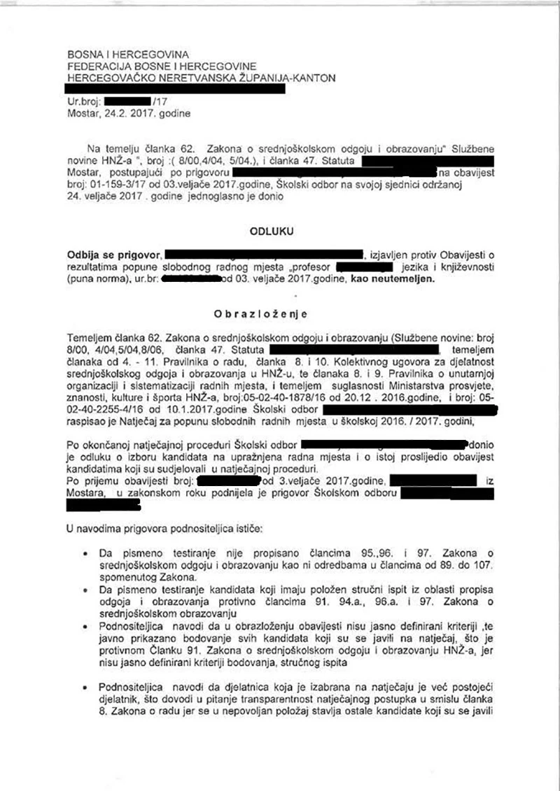 HRS: Evo zašto ljudi odoše iz Mostara