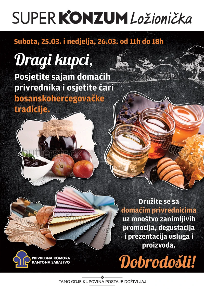 Sajam domaćih proizvođača ovog vikenda u Super Konzumu