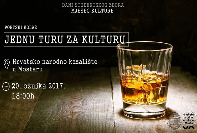 Mostar: Studenti organiziraju poetski kolaž "Jednu turu za kulturu"