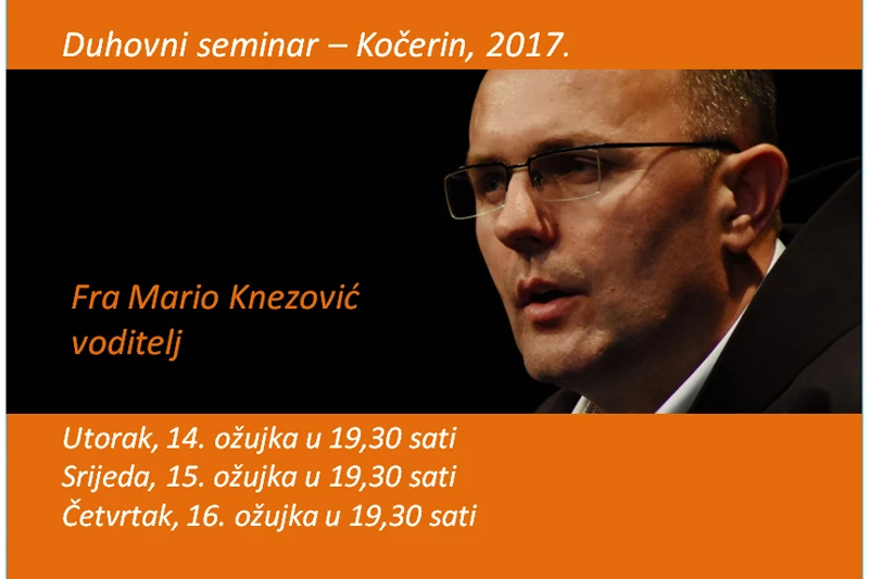 Duhovni seminar fra Maria Knezovića