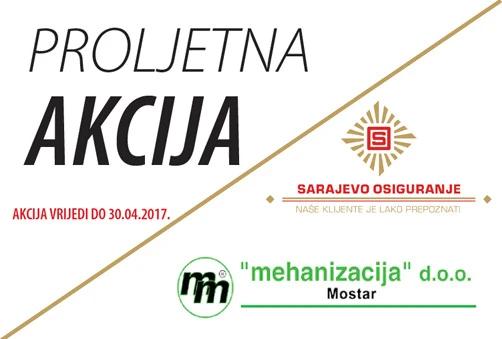 Sarajevo osiguranje i Mehanizacija d.o.o. Mostar Vas nagrađuju
