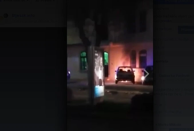 VIDEO | Mostar: Brzom intervencijom ugašen požar na automobilu