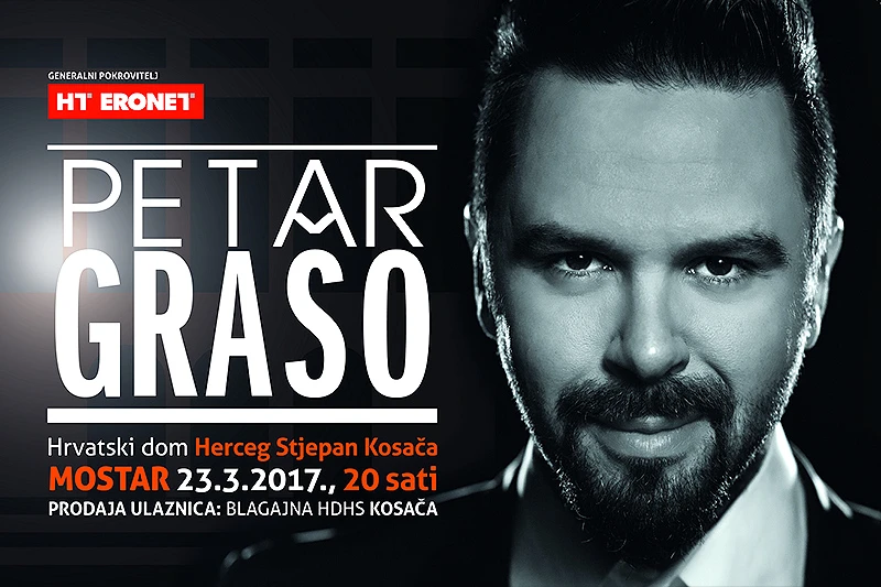 Puštene u prodaju ulaznice za glazbeni spektakl u Mostaru: Veliki interes za koncert Petra Graše!