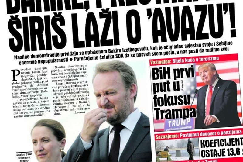 Avaz pisao Izetbegoviću: Imaš pravo na koaliciju sa Sebijom