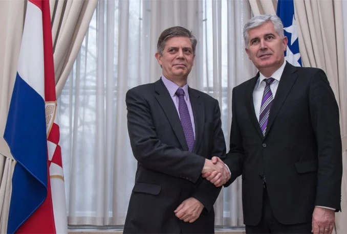 Čović razgovarao s Wigemarkom o napretku u europskim integracijama