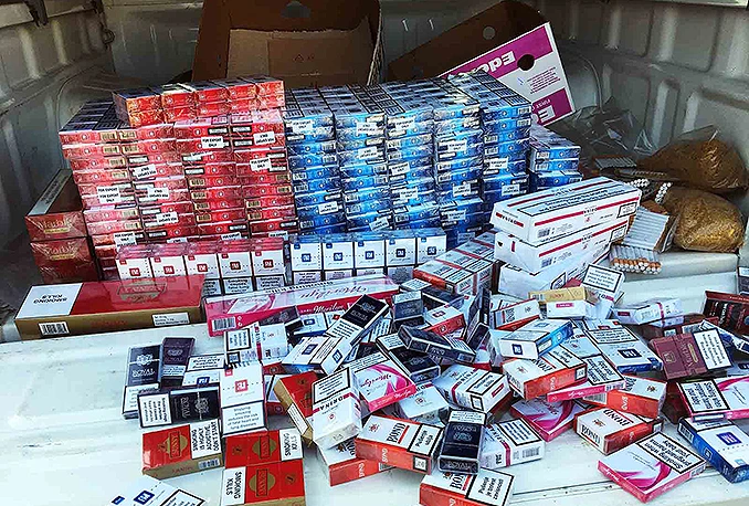 Oduzeta veća količina cigareta bez markica