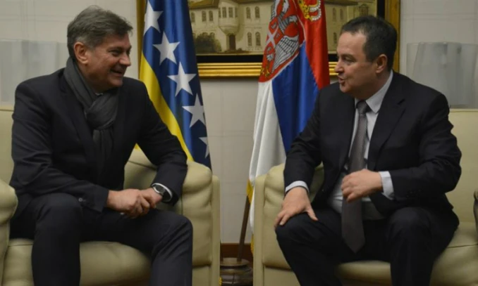 Dačić dočekao Zvizdića u Beogradu