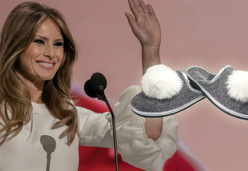 Papuče "Bijela kuća" za Melaniju Trump