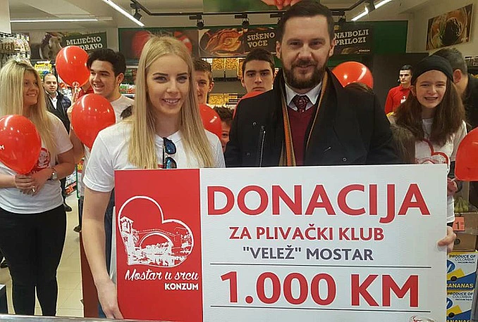Konzum otvorio nove poslovnice i donirao Veležu 1000 KM