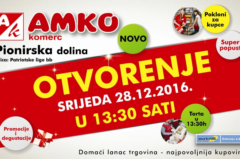 Domaći trgovački lanac Amko komerc nastavlja sa širenjem