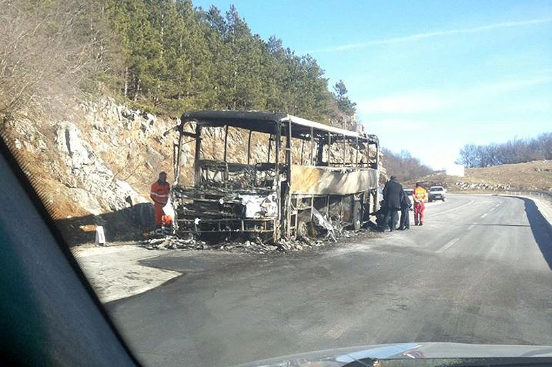 Požar autobusa kod Prozora: Nije se mogao aktivirati PP aparat