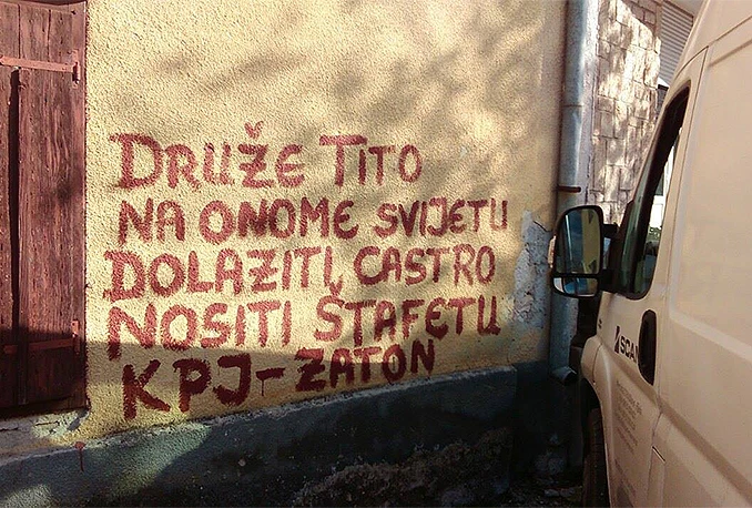 Druže Tito na onome svijetu, dolazi ti Castro nositi štafetu