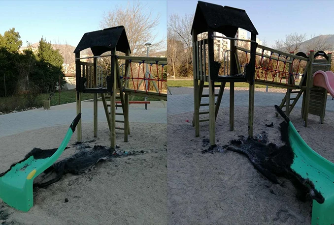 Dugo je i trajalo: Spaljen novi tobogan u Mostaru