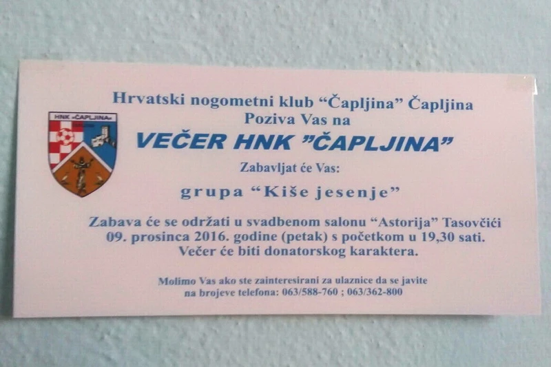 Dinamovci gosti donatorske večere HNK Čapljina