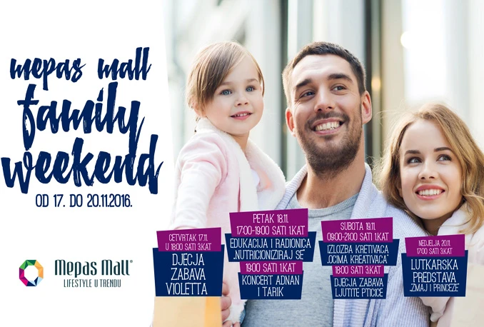 Mepas Mall Family weekend od 17. do 20.11