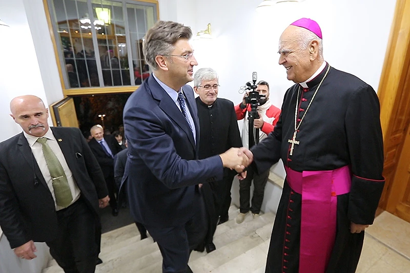 Plenković u Mostaru: Od biskupa Perića htio sam čuti o položaju Hrvata u BiH