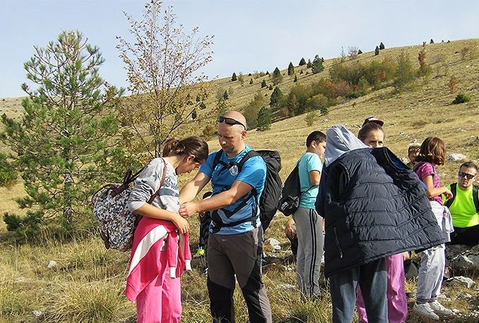 Učenici s Bune se popeli na najviši vrh Čabulje