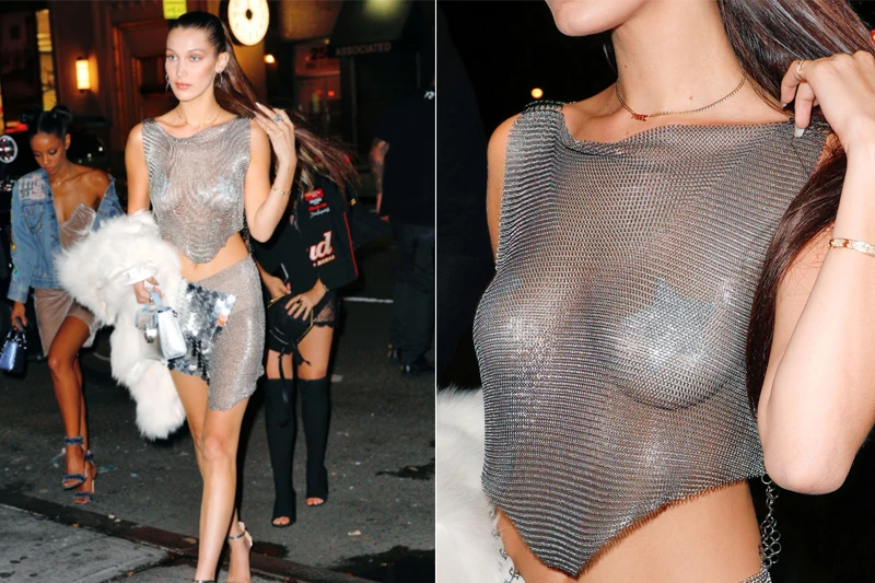 Seksi pancirka: Bella Hadid u kompletiću od lančića