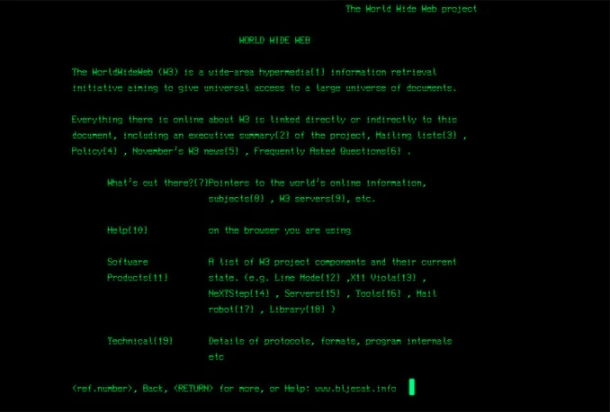 Prva web stranica i dalje je aktivna - pogledajte kako izgleda
