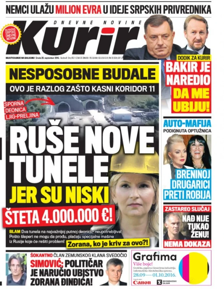 'Nesposobne budale' napravile preniske tunele, šleperi ne mogu proći