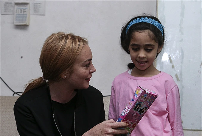 Lindsay Lohan posjetila sirijske izbjeglice