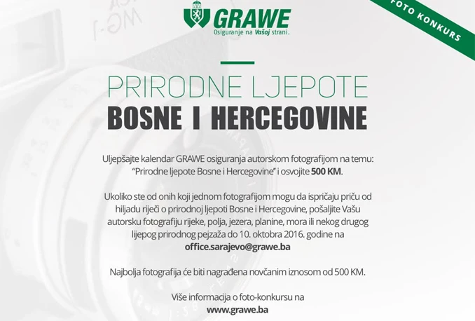 GRAWE osiguranje objavljuje foto natječaj za najbolju fotografiju
