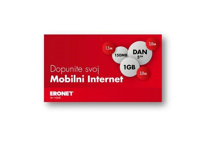 Mobilni internet korisnicima HT ERONET-a dostupan u novim opcijama