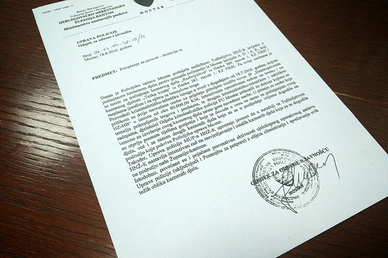 Nema tjeralice za mostarskim pljačkašima