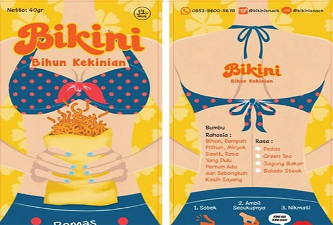 Skandal zbog žene u bikiniju na paketu rezanaca