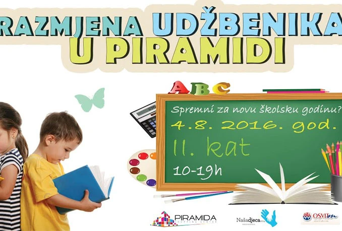 Razmjena udžbenika u Piramida Shopping Centru
