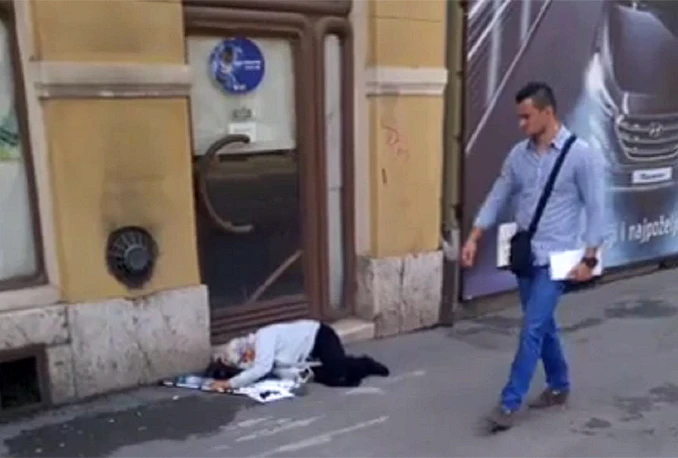 Sarajevo: Žena ležala na pločniku, a građani bezobzirno prolazili pokraj nje