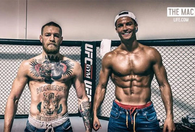 Ronaldo na treningu s Conorom McGregorom