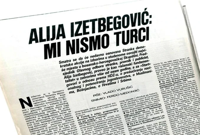 Tako je govorio Alija: Mi nismo Turci